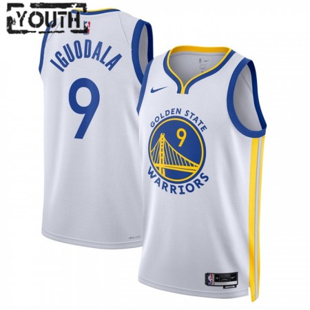 Dres Golden State Warriors Andre Iguodala 9 Nike 2022-23 Association Edition Bijela Swingman - Dječji